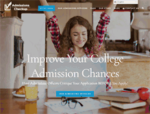 Tablet Screenshot of admissionscheckup.com